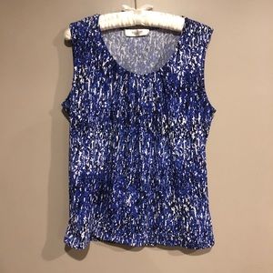 🎀 Blue work blouse by Jones Studio sz L